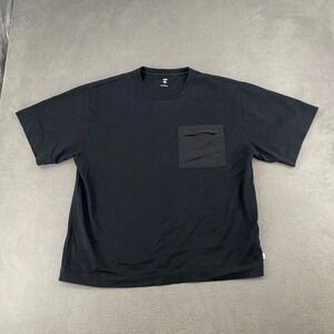 Mode of One Mens Black Cotton Short Sleeve Pocket T-Shirt Size Large